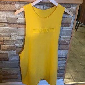 Yellow Gymshark Muscle Tank